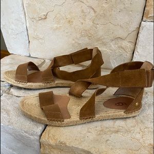 😍UGG brown suede sandal size 7.5